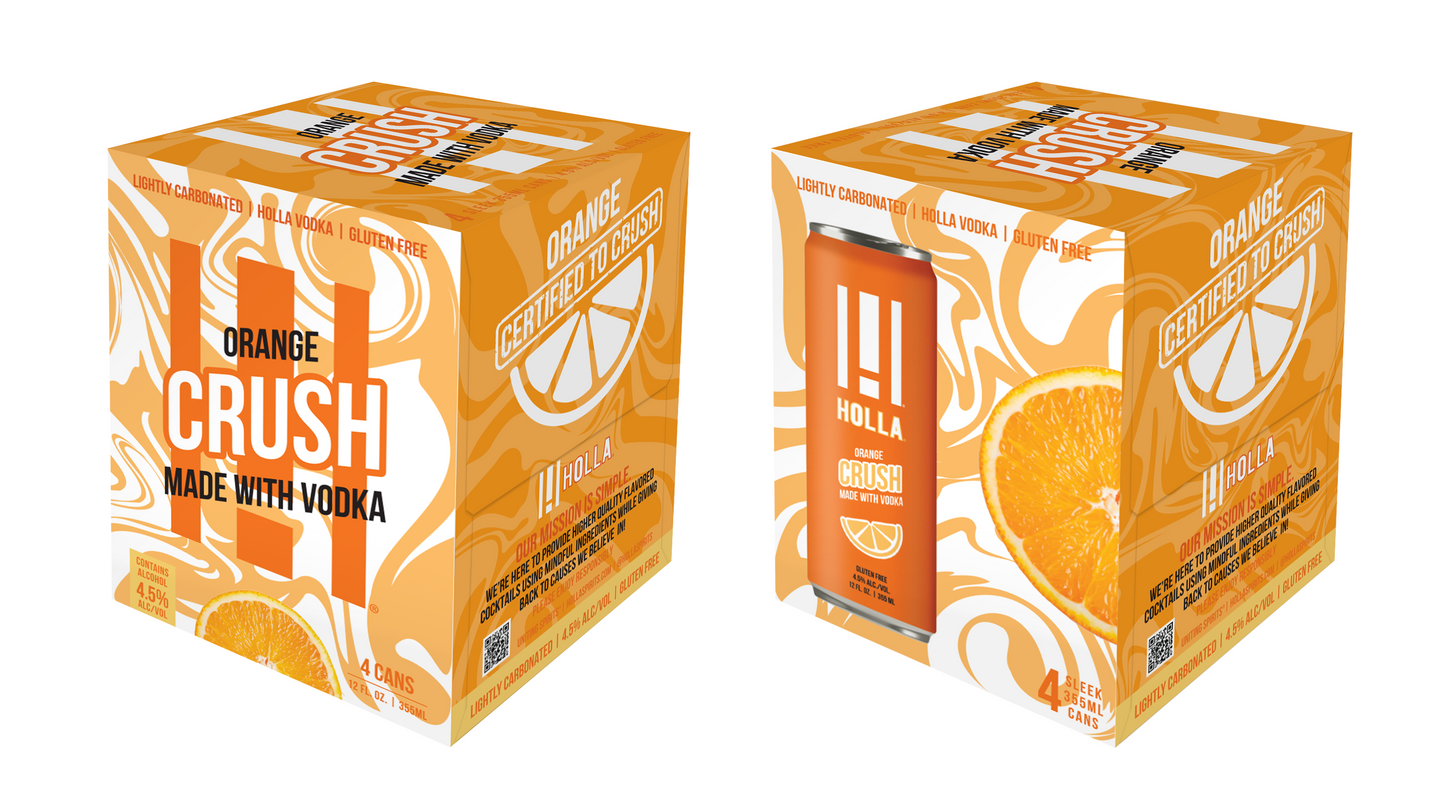 Holla Orange Crush 12oz.