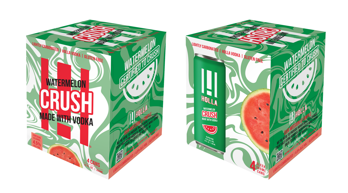 Holla Watermelon Crush 12oz.