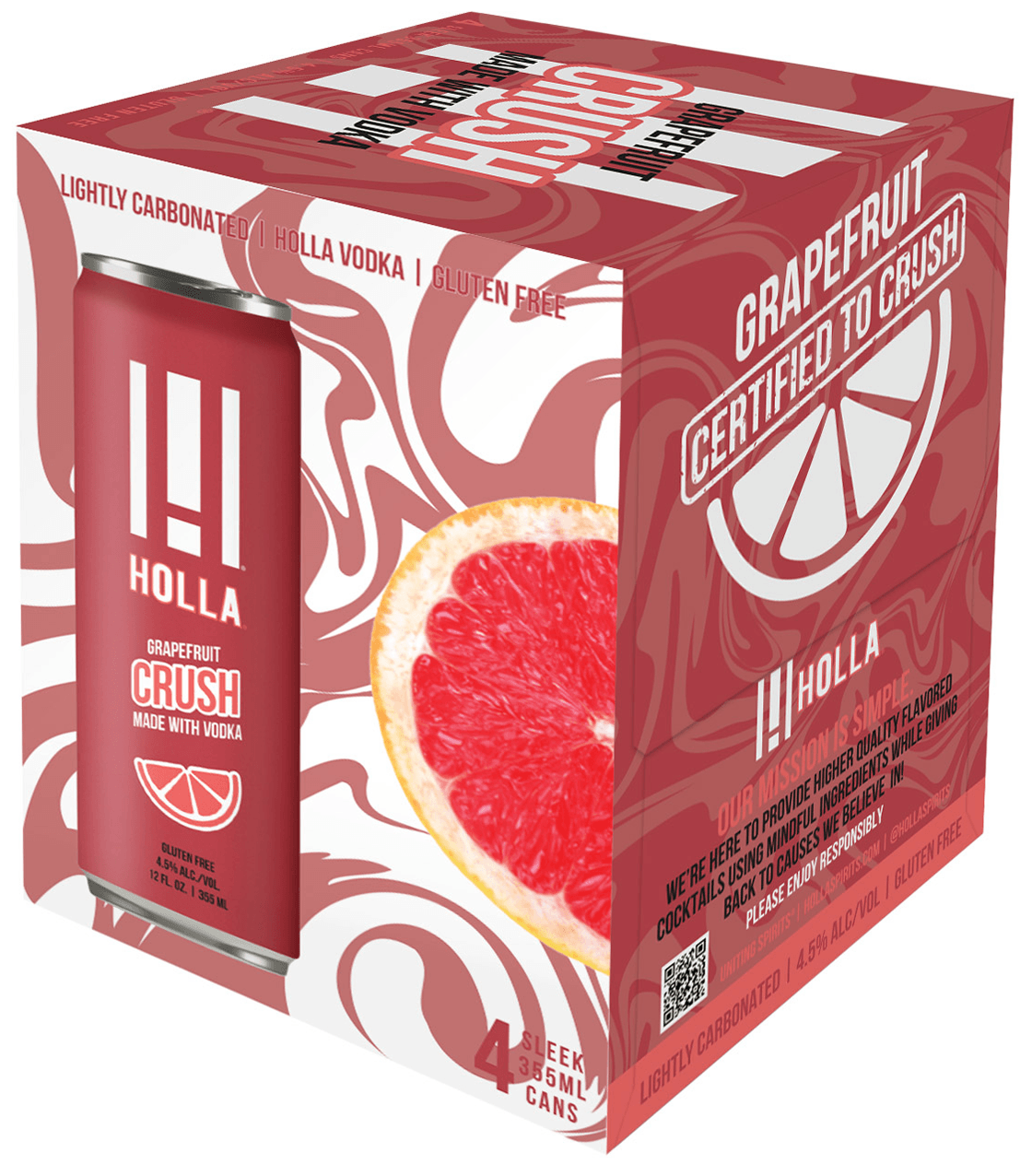 12 oz Holla Crush Ready-to-Drink Vodka Cocktails