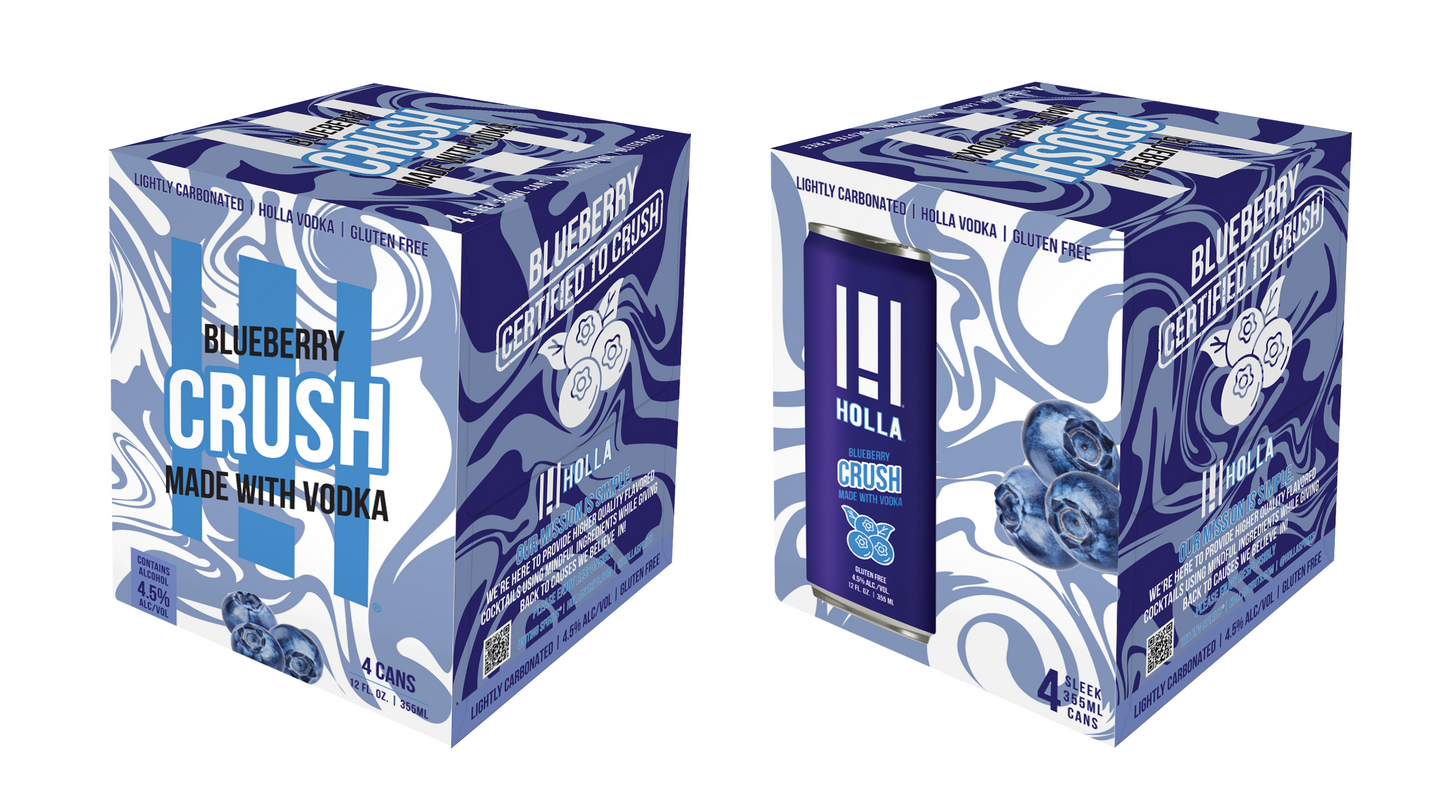 Holla Blueberry Crush 12oz.