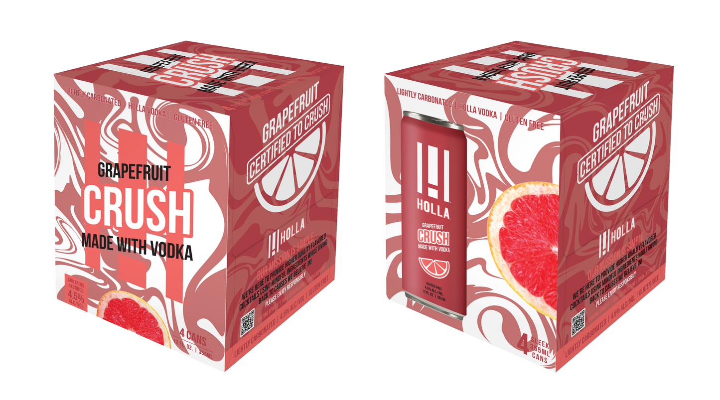 Holla Grapefruit Crush 12oz.