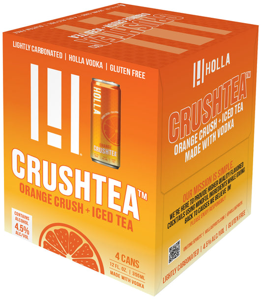 Holla CrushTea™ Orange 12 oz